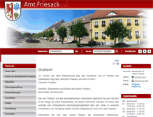 Tablet Screenshot of amt-friesack.de